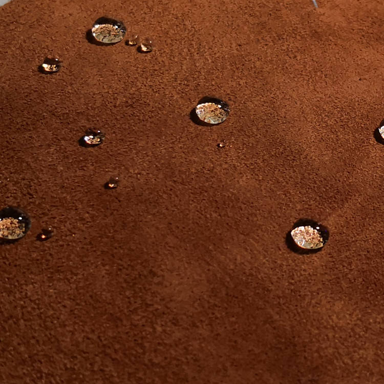 Waterproof treatment method for leather surface