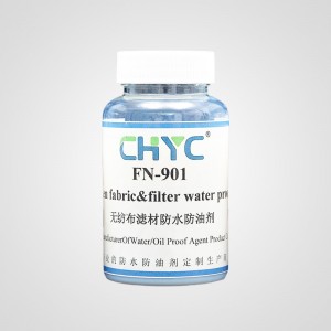 Tela no tejida y filtro Agente impermeable y resistente al aceite FN-901